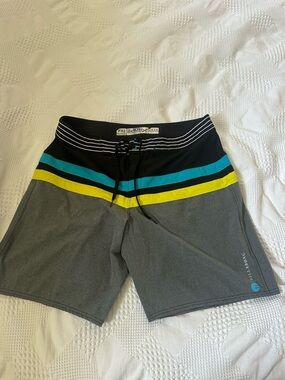 Billabong Black Swim Trunks with White Label